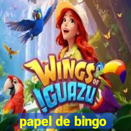 papel de bingo